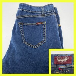 Angels Forever Young Women's Size 8 Jeans Medium Wash Blue‎ Straight Leg Stretch